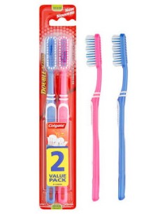 Colgate Double Action - Confezione Da 2 Spazzolini - Setole Medie
